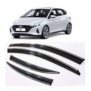 rain window door visor wind deflectors For I20 New (2020)  - Black